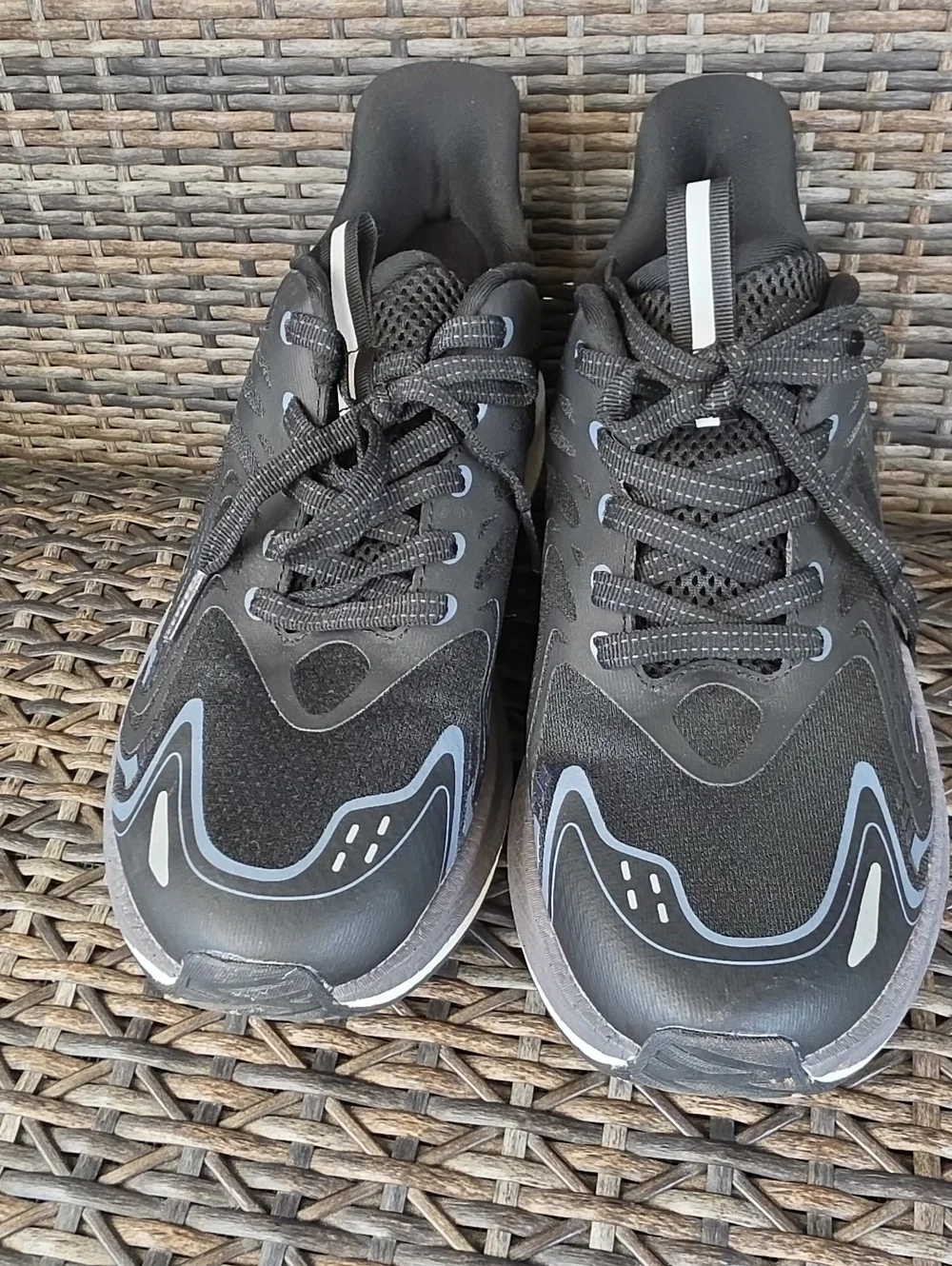 Women's Black Athletic Sneakers - Lightweight Comfort